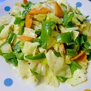 塩麹で野菜炒め